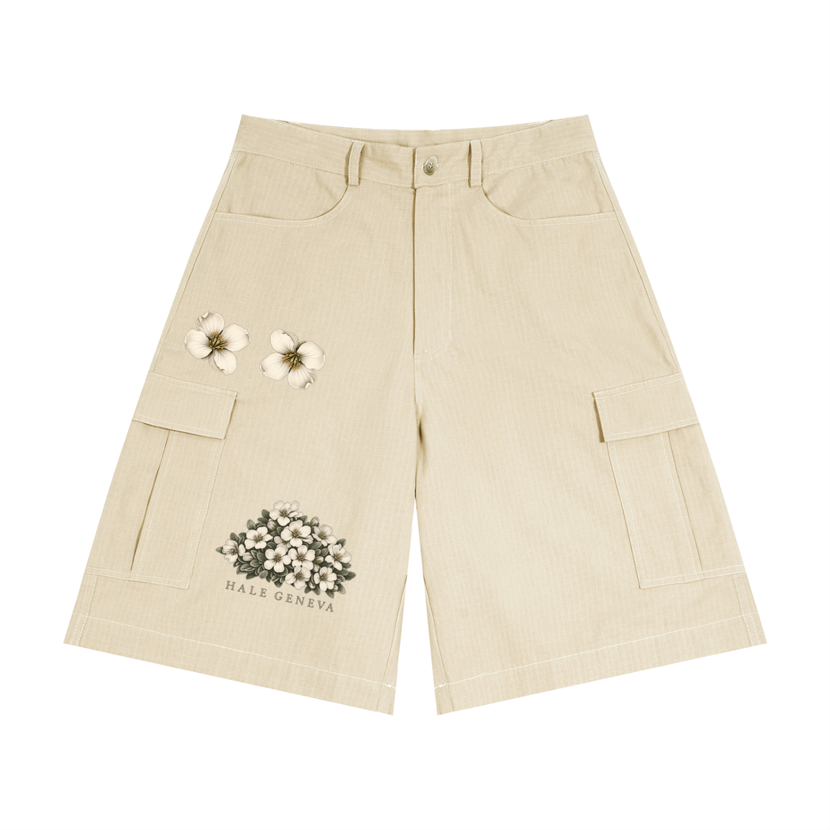 Unisex Woven Cargo Shorts