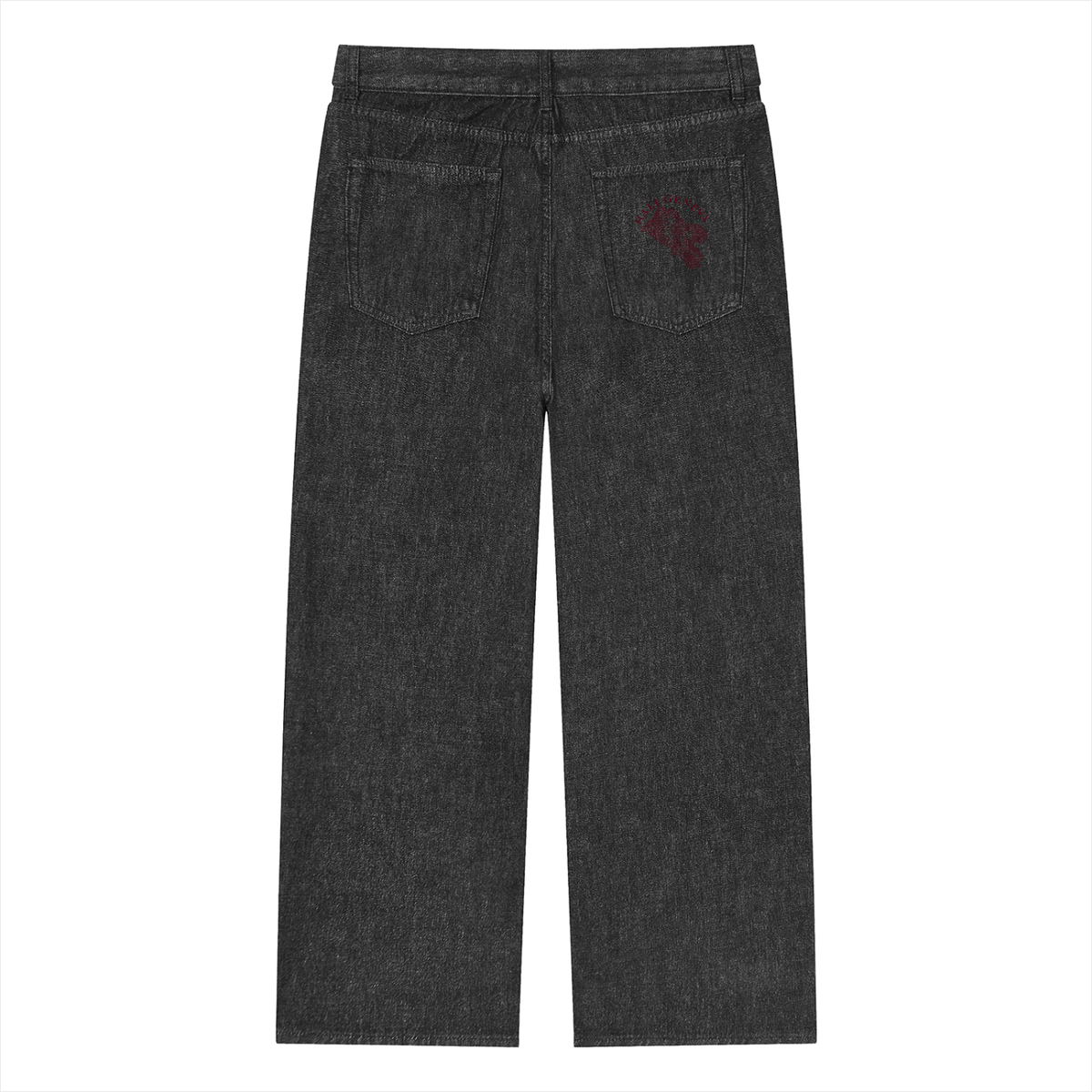 Unisex Vintage Wash Straight Leg Jeans